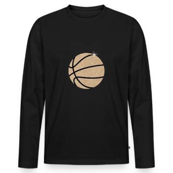 Basketball Players Basketball Players Basketball - Men's Premium Organic Long Sleeve Shirt - black - Front - Nico (187cm)