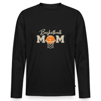 Basketball Player Basketball Player Basketball Mom - Men's Premium Organic Long Sleeve Shirt - black - Front - Nico (187cm)