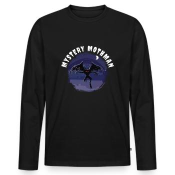 Kryptozoologen-Kreaturen Mystery-Mythen - Männer Premium Bio Langarmshirt - Schwarz - Vorne - Nico (187cm)