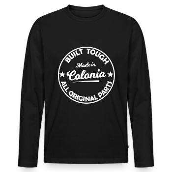 The fans from Colonia - Men's Premium Organic Long Sleeve Shirt - black - Front - Nico (187cm)