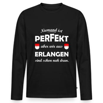 The Franconians from Erlangen - Men's Premium Organic Long Sleeve Shirt - black - Front - Nico (187cm)
