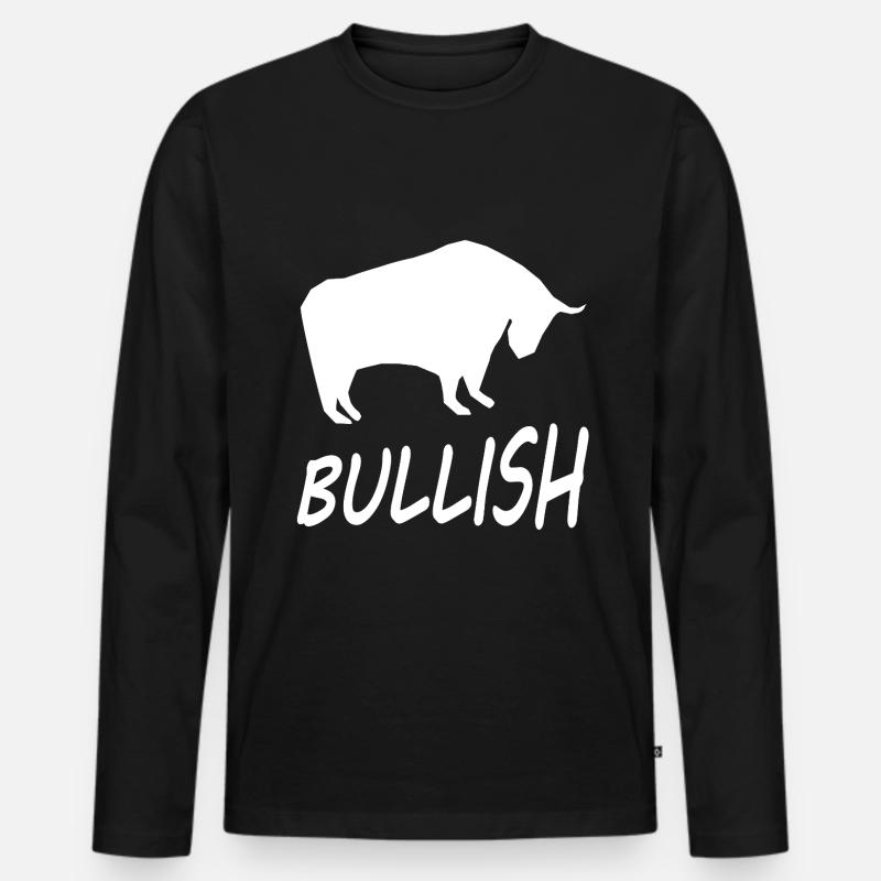 Les actions et l’argent - T-shirt manches longues Premium bio Homme - noir