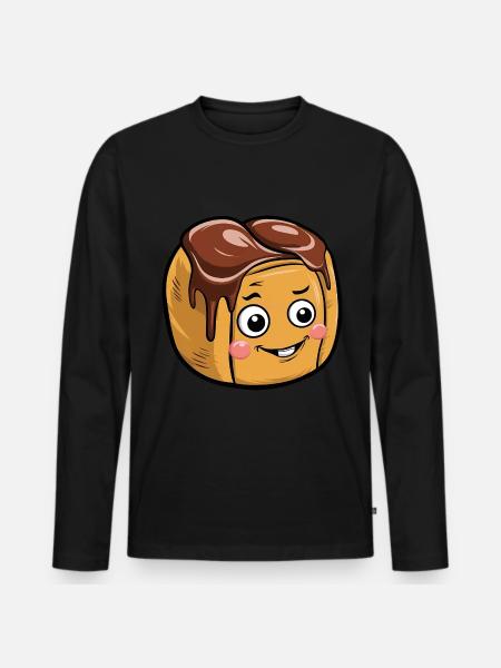 Yorkshire Pudding Geschenk - Männer Premium Bio Langarmshirt - Schwarz