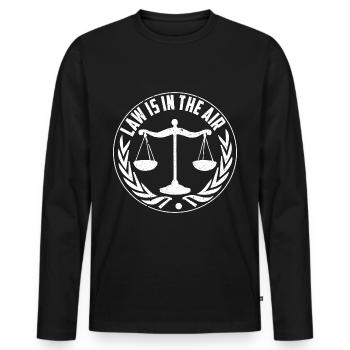 Avocat juriste avocat avocat - T-shirt manches longues Premium bio Homme - noir - Devant - Nico (187cm)