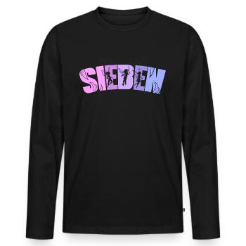 Feen Geburtstag 7 Jahre Mädchen Kleine Fee - Männer Premium Bio Langarmshirt - Schwarz - Vorne - Nico (187cm)