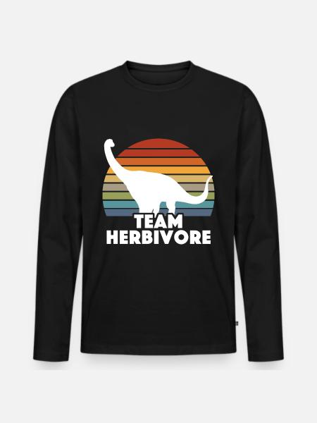 Vegan Veganer - Männer Premium Bio Langarmshirt - Schwarz