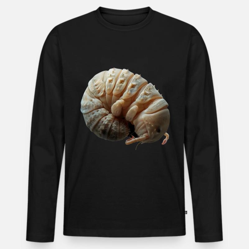Assel - Männer Premium Bio Langarmshirt - Schwarz