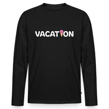 Urlaub Urlauber Verreisen - Männer Premium Bio Langarmshirt - Schwarz - Vorne - Nico (187cm)