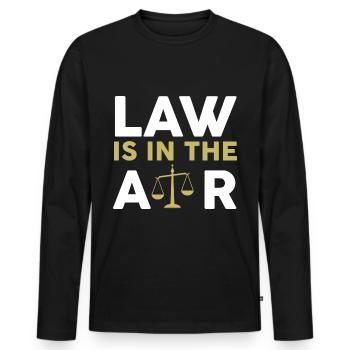 Avocat juriste avocat avocat - T-shirt manches longues Premium bio Homme - noir - Devant - Nico (187cm)