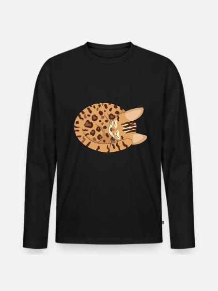 Bengal Hauskatze Katzendame - Männer Premium Bio Langarmshirt - Schwarz