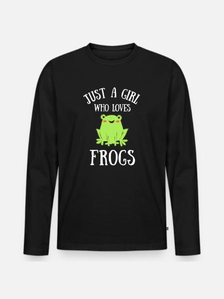 grenouilles grenouilles - T-shirt manches longues Premium bio Homme - noir