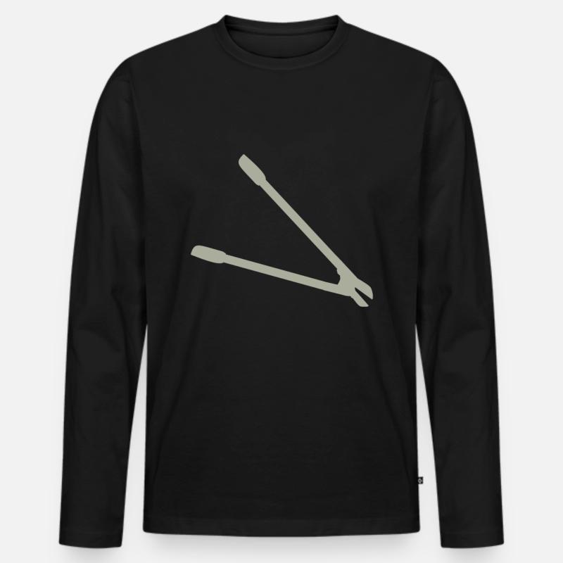 Gartenschere Geschenkidee - Männer Premium Bio Langarmshirt - Schwarz