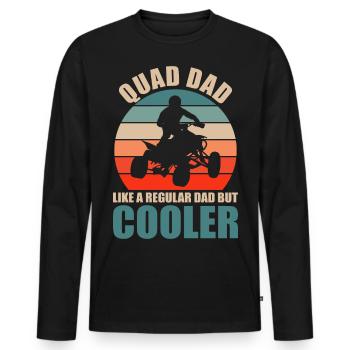 Quadfahrer Geschenkidee Quadfahren Quad ATV - Männer Premium Bio Langarmshirt - Schwarz - Vorne - Nico (187cm)