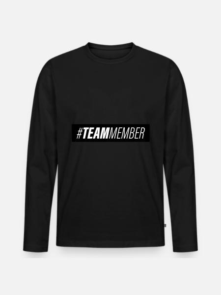 Team Symbol - Männer Premium Bio Langarmshirt - Schwarz
