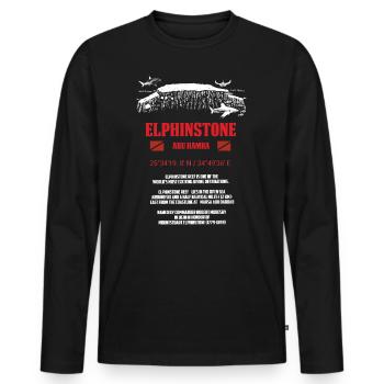 Egypt Red Sea Elphinstone Diving Gift - Men's Premium Organic Long Sleeve Shirt - black - Front - Nico (187cm)