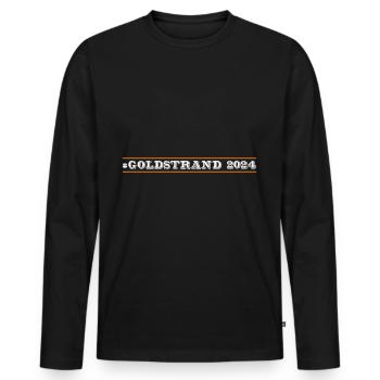 Sables d’or 2024 - T-shirt manches longues Premium bio Homme - noir - Devant - Nico (187cm)