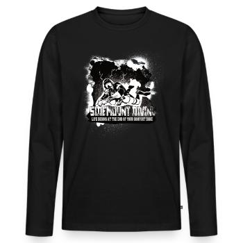 Sidemount Diving Reef End of the Comfort Zone - Men's Premium Organic Long Sleeve Shirt - black - Front - Nico (187cm)