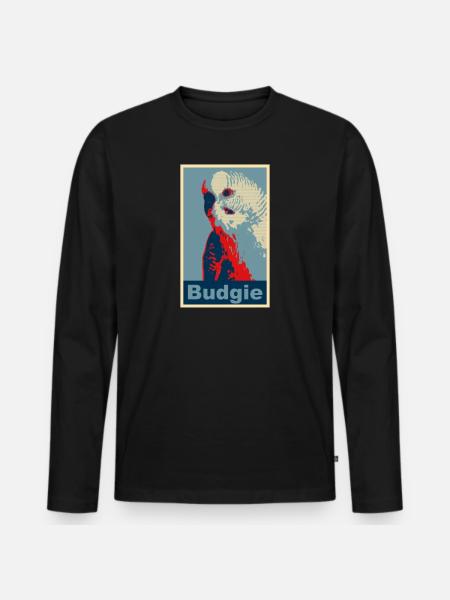 Perruche budgie image - T-shirt manches longues Premium bio Homme - noir