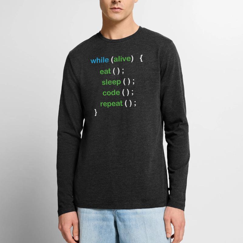 Développeur de logiciels de codage Python T-shirt manches longues Premium bio Homme