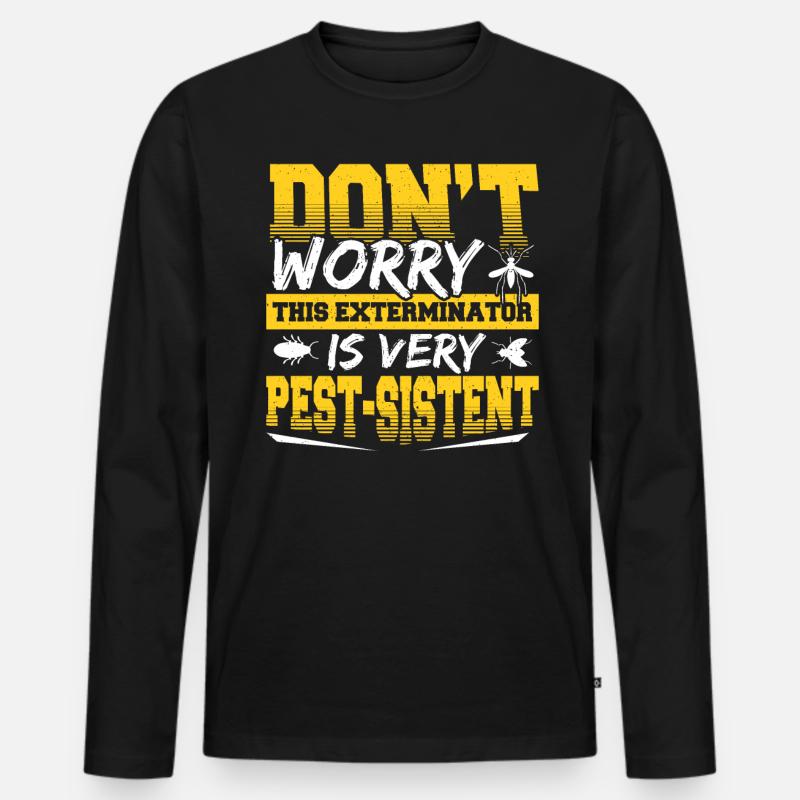 Schädlingsbekämpfungstechniker Design Für - Männer Premium Bio Langarmshirt - Schwarz