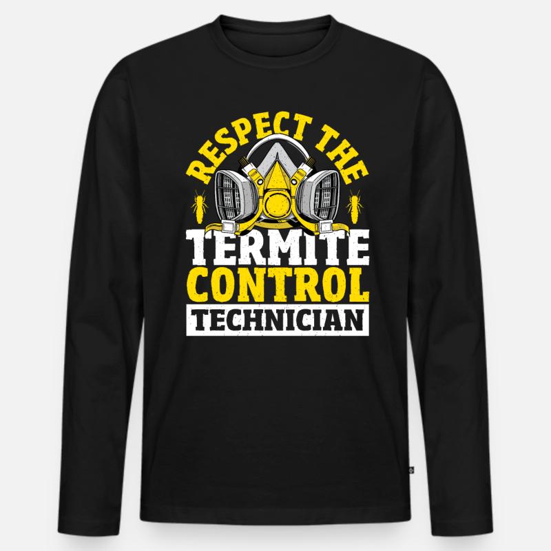 Schädlingsbekämpfungstechniker Design Für - Männer Premium Bio Langarmshirt - Schwarz