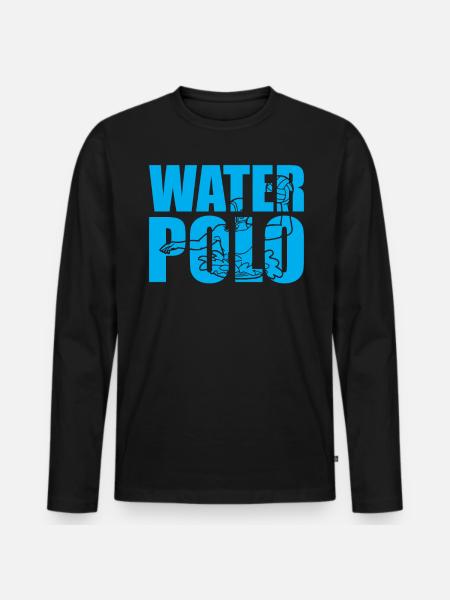Watersport - Water Polo - Men's Premium Organic Long Sleeve Shirt - black