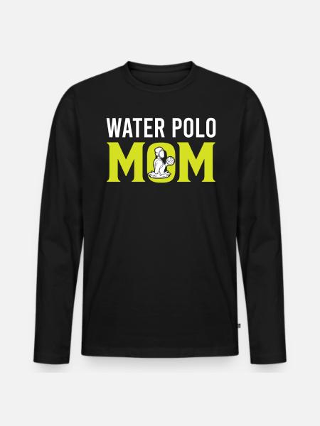 Watersport - Water Polo Mom - Men's Premium Organic Long Sleeve Shirt - black