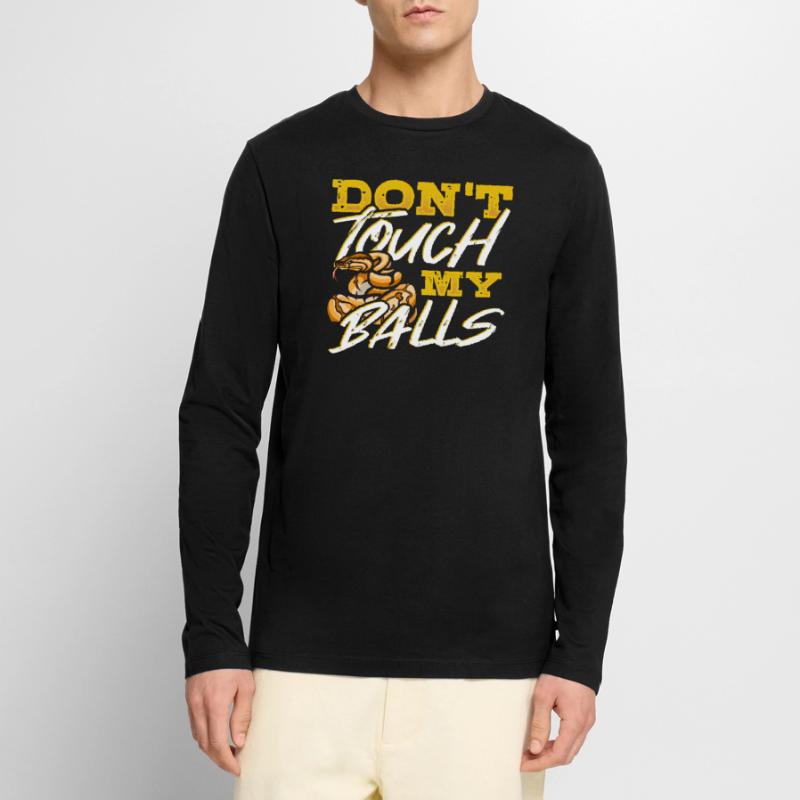 Banana Ball Python Design For A Royal Men's Premium Organic Long Sleeve Shirt