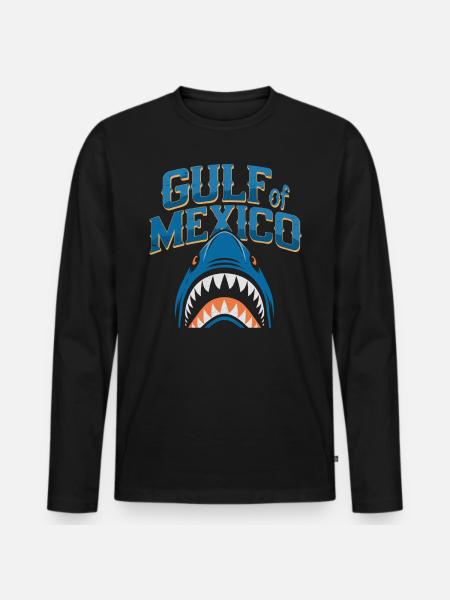 Gulf Of Mexico - Men's Premium Organic Long Sleeve Shirt - black