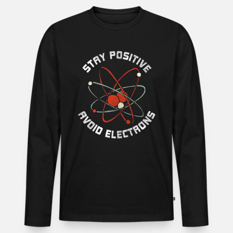 Physik - Männer Premium Bio Langarmshirt - Schwarz