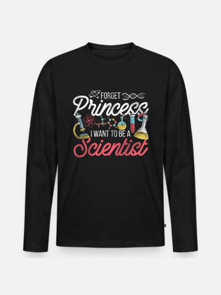 Science Princesse - T-shirt manches longues Premium bio Homme - noir