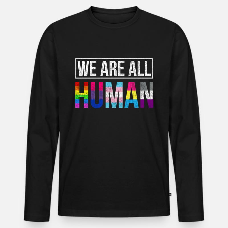LGBT CSD - Männer Premium Bio Langarmshirt - Schwarz