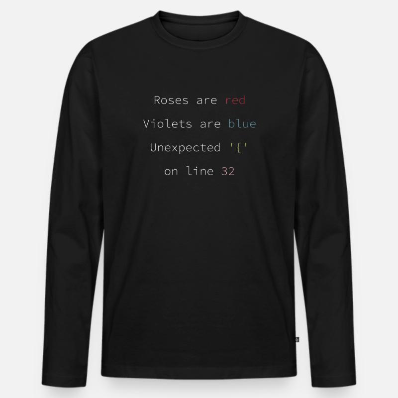 Funny Programmer Coder Coding Quote Männer Premium Bio Langarmshirt