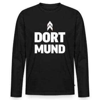 Lustig Witzig Spaß Karneval Fasching Spruch Kostüm - Männer Premium Bio Langarmshirt - Schwarz - Vorne - Nico (187cm)