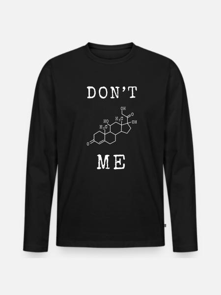 Studente di stress molecola chimica dicendo divertente - Maglia a manica lunga ecologica premium da uomo - nero