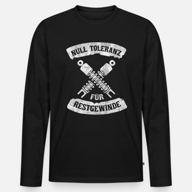 Tuning Geschenk - Männer Premium Bio Langarmshirt - Schwarz