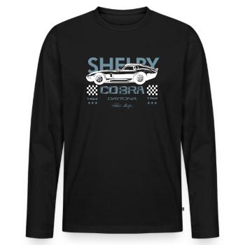 American Dream Cars Shelby Daytona Cobra Gift - Men's Premium Organic Long Sleeve Shirt - black - Front - Nico (187cm)