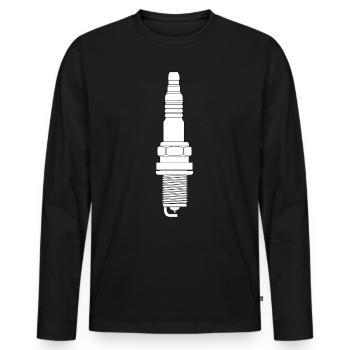 Spark plug auto freak tuning - Men's Premium Organic Long Sleeve Shirt - black - Front - Nico (187cm)