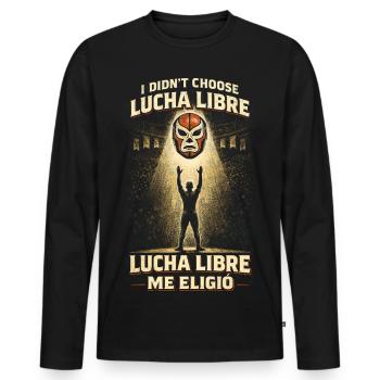 Lucha Libre Me Eligio Luchador - Männer Premium Bio Langarmshirt - Schwarz - Vorne - Nico (187cm)