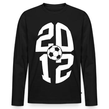 14 ANS DE NAISSANCE 2012 FOOTBALL 14E ANNIVERSAIRE - T-shirt manches longues Premium bio Homme - noir - Devant - Nico (187cm)