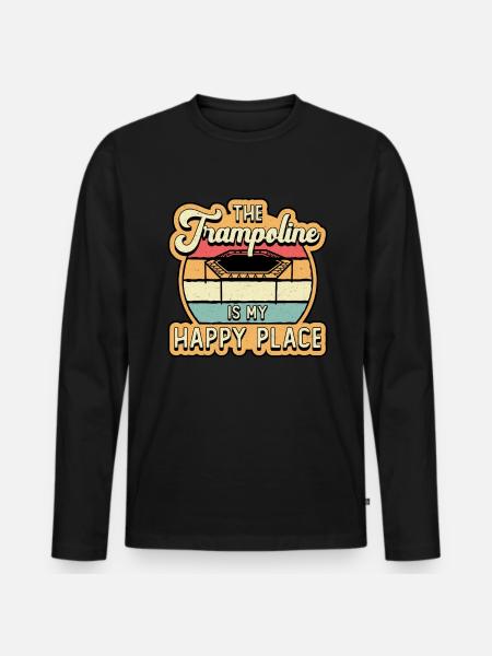 Trampoline Jumper Trampoline Trampoline Gift - Men's Premium Organic Long Sleeve Shirt - black
