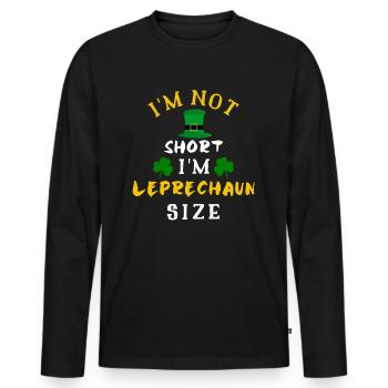 Irlandais, Irlandais, Irlandais, Irlande, Irlande, Irlande, Irlande - T-shirt manches longues Premium bio Homme - noir - Devant - Nico (187cm)