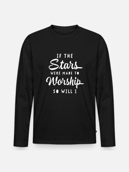 Jesus, Jesus, Jesus Christian Christian Christian - Premium økologisk langærmet T-shirt til mænd - sort