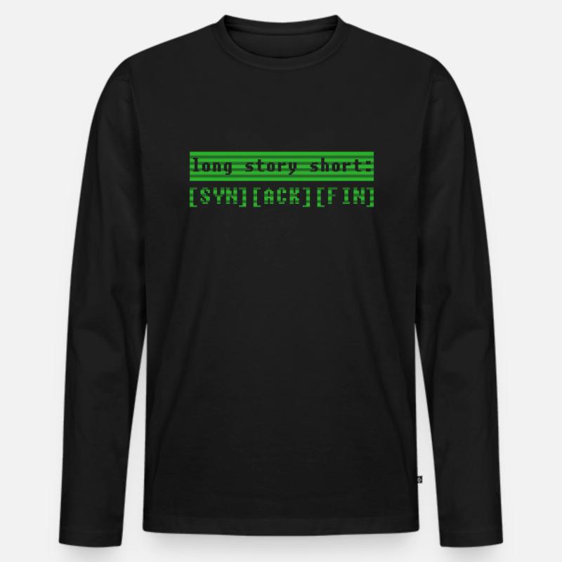 Lustiges System Administrator Geschenk - Männer Premium Bio Langarmshirt - Schwarz