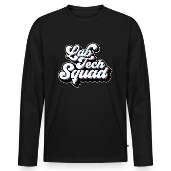 Lab Technician Lab Tech Squad Clinical Laboratory - Männer Premium Bio Langarmshirt - Schwarz - Vorne - Nico (187cm)