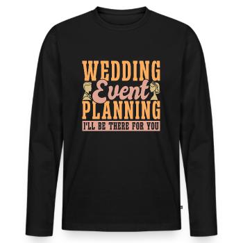 Wedding Planner Wedding Event Planning Planners - Männer Premium Bio Langarmshirt - Schwarz - Vorne - Nico (187cm)