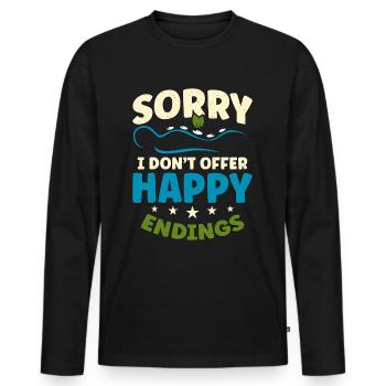 Massothérapeute Désolé de ne pas offrir de physiothérapie heureuse - T-shirt manches longues Premium bio Homme - noir - Devant - Nico (187cm)