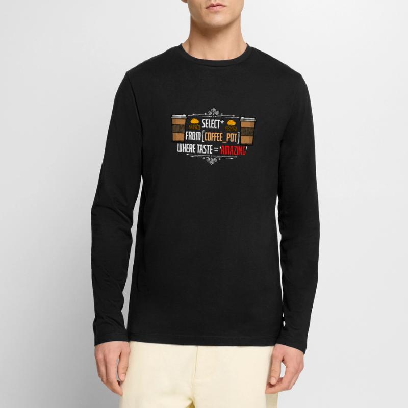 Data Analyst Select From Coffee Pot Programming Männer Premium Bio Langarmshirt