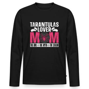L’amant de la tarentule Maman L’idole L’amant de l’araignée - T-shirt manches longues Premium bio Homme - noir - Devant - Nico (187cm)