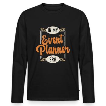 Events Coordinator In My Event Planner Organizer - Männer Premium Bio Langarmshirt - Schwarz - Vorne - Nico (187cm)